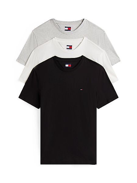 Tommy Jeans T-Shirt "TJM XSLIM 3 PACK TEE", Mit Rundhalsausschnitt günstig online kaufen