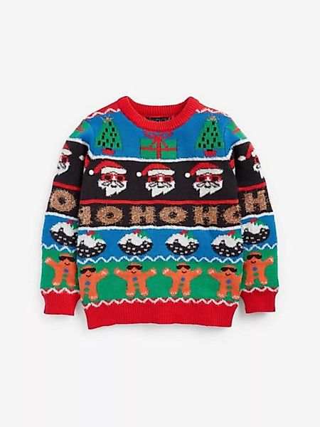 Next Strickpullover Weihnachtlicher Norwegerpullover mit "Ho Ho Ho" (1-tlg) günstig online kaufen
