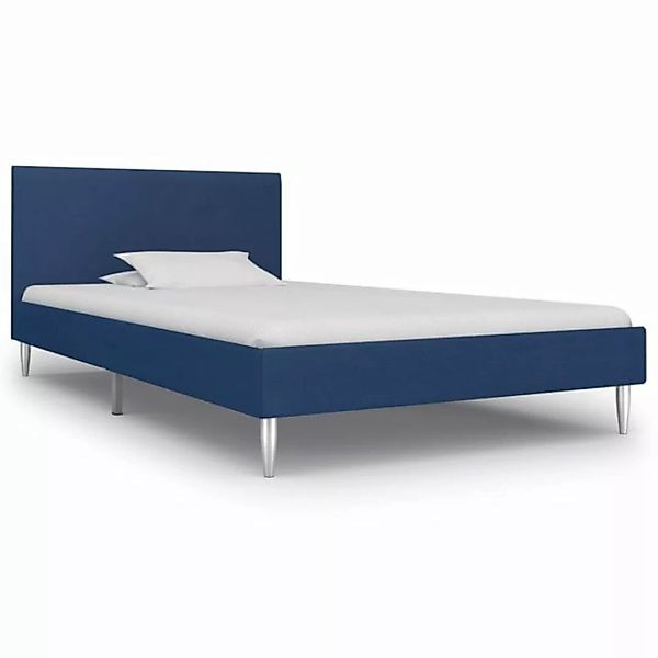 furnicato Bett Bettgestell Blau Stoff 90×200 cm günstig online kaufen