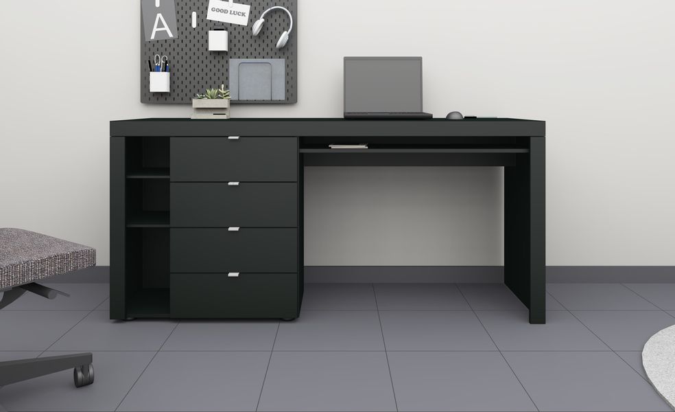 borchardt Möbel Schreibtisch »Dolly« mit 3 Fächern und 4 Schubkästen günstig online kaufen