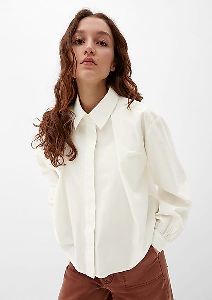 QS Langarmbluse Langarm-Bluse mit verdeckter Knopfleiste günstig online kaufen