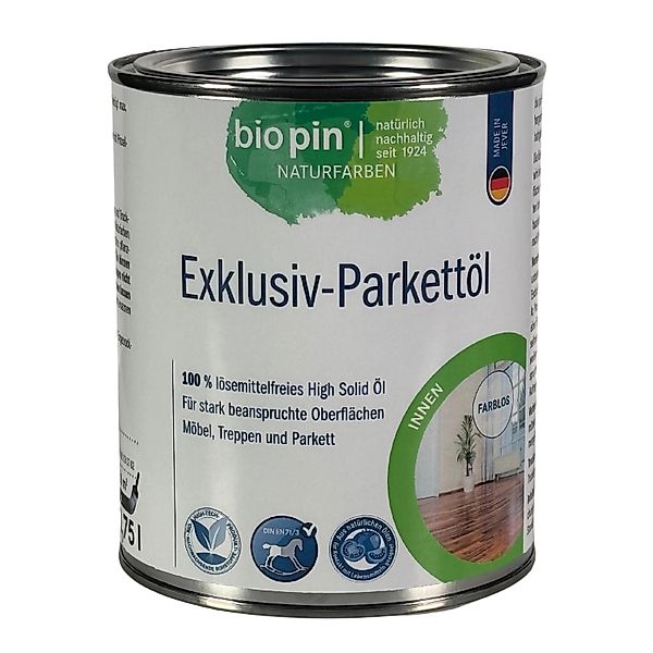 Biopin Exklusiv Parkettöl High-Solid 0,75 l günstig online kaufen