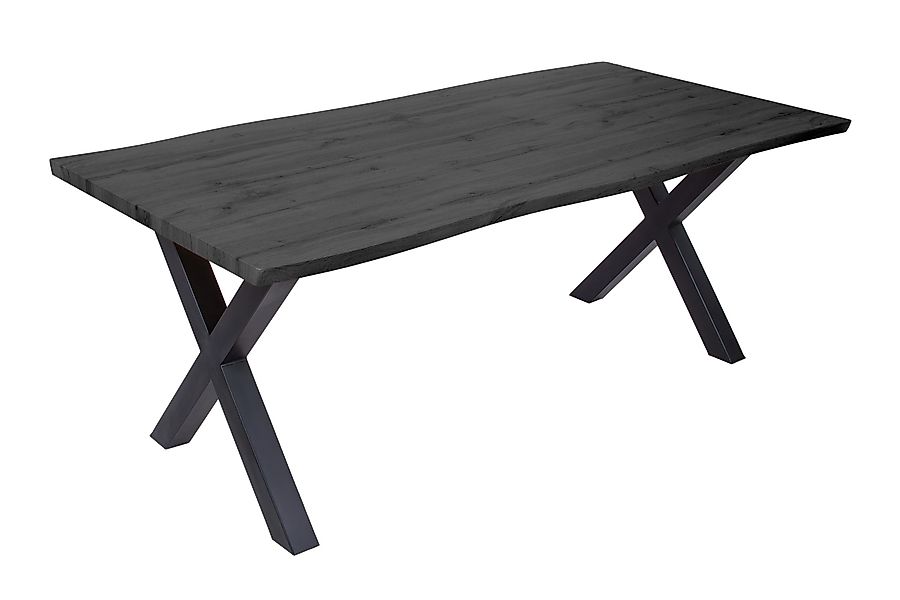 Loreno® Esstisch Josy, Holz-Optik grau, Baumkante, günstig online kaufen