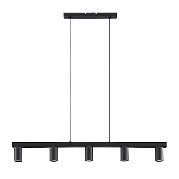 Lindby Pendelleuchte Baliko 9627352 Modern in Schwarz aus Metall 5-flammig günstig online kaufen