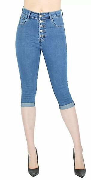 dy_mode Caprijeans Damen Capri Jeans 3/4 Jeanshose Skinny Fit Stretchjeans günstig online kaufen