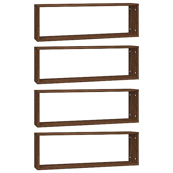 vidaXL Regal Wandregale 4 Stk. Braun günstig online kaufen