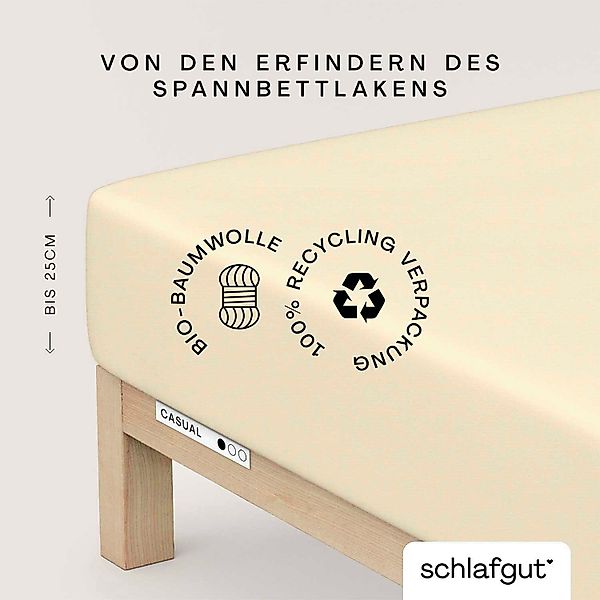 Schlafgut Spannbettlaken CASUAL u.a. in Gr. günstig online kaufen