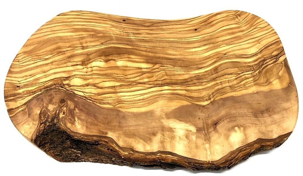 Olivenholz-erleben Schneidebrett »Brett rustikaler, Olivenholz 25-29 cm«, ( günstig online kaufen