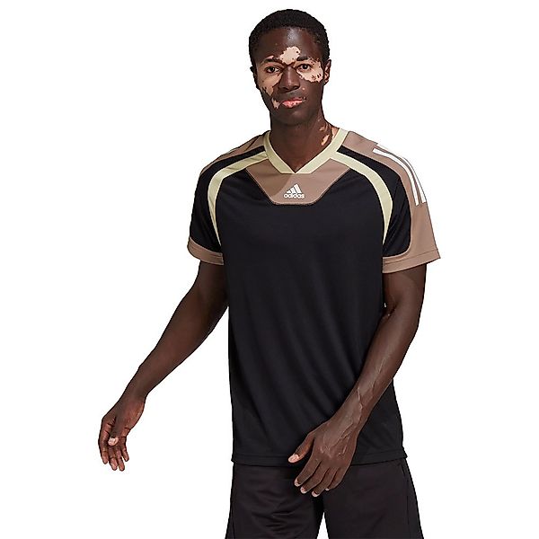 Adidas Training Kurzärmeliges T-shirt L Black / Chalky Brown / White günstig online kaufen