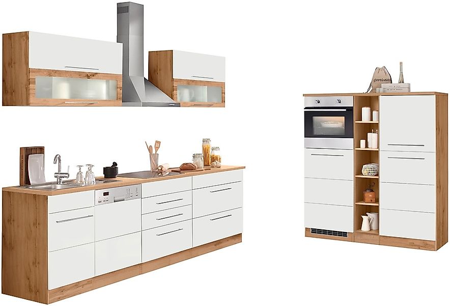 KOCHSTATION Küchenzeile "KS-Wien", Breite 440 cm, wahlweise mit E-Geräten u günstig online kaufen