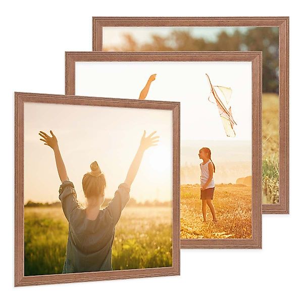 PHOTOLINI Bilderrahmen 3er Set im Landhaus-Stil günstig online kaufen
