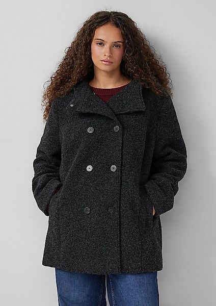 QS Funktionsjacke Outdoor-Jacke Kurzmantel in Wolloptik günstig online kaufen