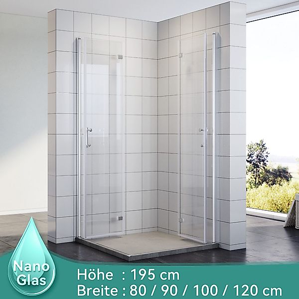 SONNI Eckdusche Duschkabine Eckeinstieg Bad Eckdusche günstig online kaufen
