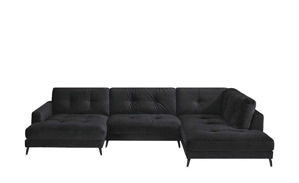 Jette Home Wohnlandschaft aus Samt Jette Return  ¦ schwarz ¦ Maße (cm): B: günstig online kaufen