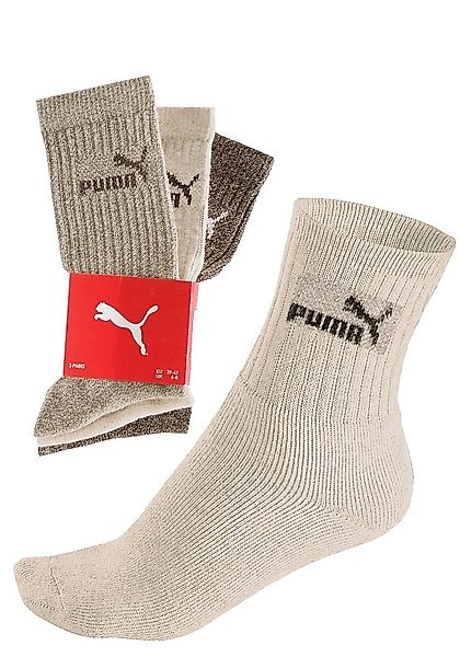 PUMA Freizeitsocken (3-Paar) Atmungsaktiv, feuchtigkeitsregulierend, Stretc günstig online kaufen