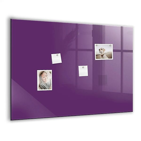 Tulup Magnettafel Glas Violett 100x70 cm Magnettafel Zum Schreiben Weißer M günstig online kaufen