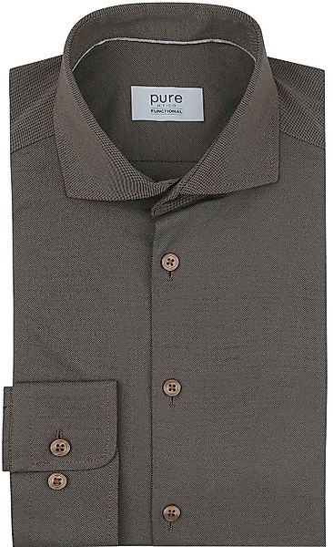 Pure The Functional Shirt Super Stretch Braun - Größe 40 günstig online kaufen