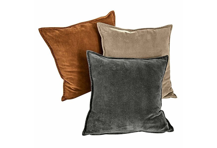 Mirabeau Kissenhülle Kissenhülle 3er Set Lumeau orange/grau/beige günstig online kaufen
