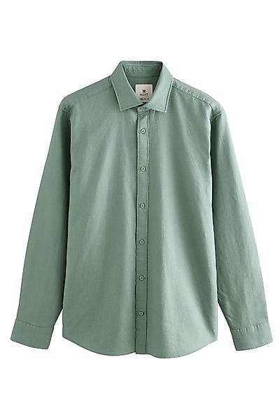 Next Langarmhemd Gewaschenes elegantes Langarmhemd aus günstig online kaufen