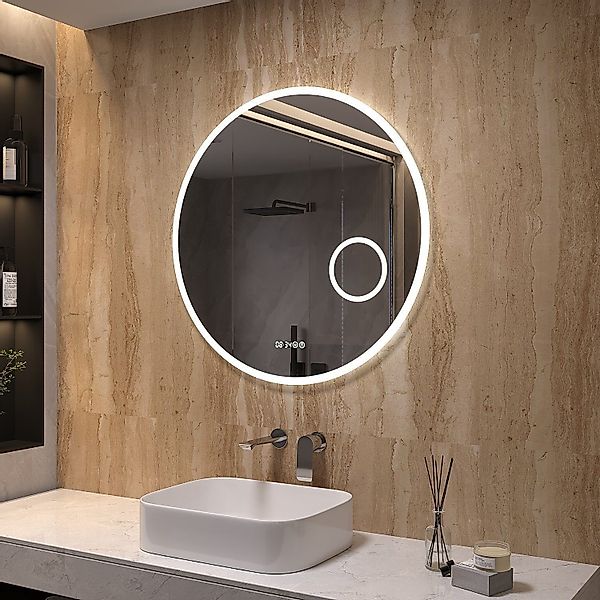 AQUALAVOS Badspiegel Badspiegel Rund Φ 80 günstig online kaufen