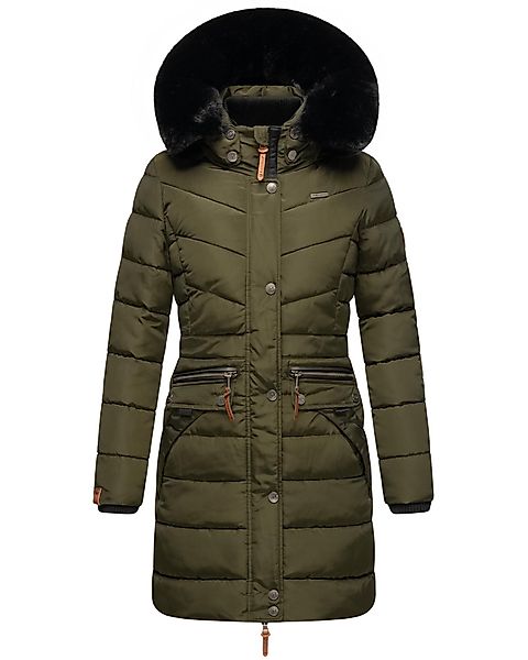 Navahoo Steppmantel "Paula", stylischer Winter Parka m. edlem Fellimitat günstig online kaufen