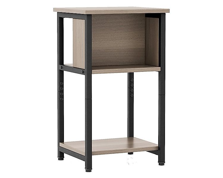 COSTWAY Nachttisch (1-St), mit Ablage & verstellbaren Fußpolstern, 34 x 30 günstig online kaufen