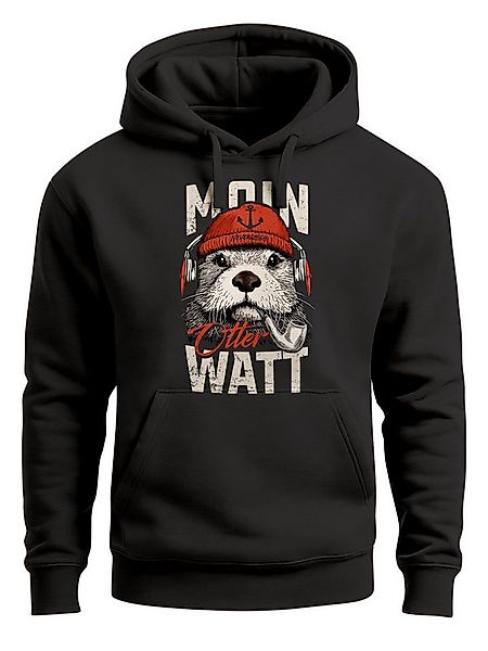 Neverless Hoodie Hoodie Herren Moin Otter Watt Nordsee Design Print Maritim günstig online kaufen