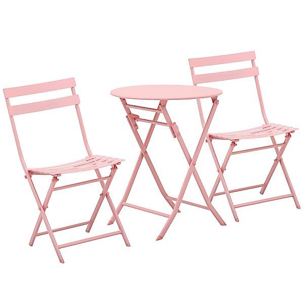 Outsunny Balkonset Gartenset Bistrotisch mit 2 günstig online kaufen