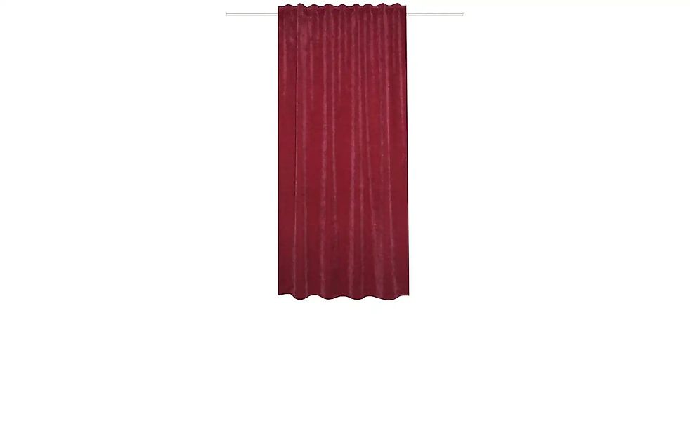 HOMEbasics Fertigschal   ¦ rot ¦ Synthetik ¦ Maße (cm): B: 135 H: 160 Gardi günstig online kaufen