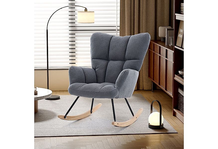 STILVORA Schaukelstuhl Schaukelsessel wohnzimmer Relaxsessel mit verdickte günstig online kaufen