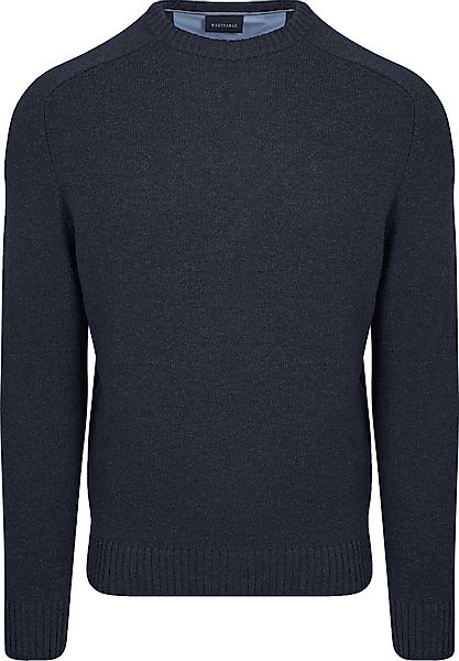 Suitable Lammwolle Pullover Rundhals Navy - Größe M günstig online kaufen