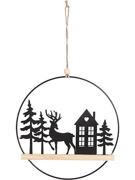 Trend Line Dekohänger Dekohänger Kranz Holz 20 cm natur günstig online kaufen