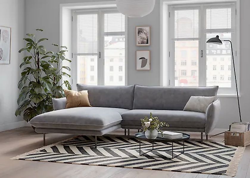 Home affaire Ecksofa »Stine L-Form« Besonderes Design durch Kissenoptik und günstig online kaufen