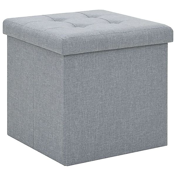 vidaXL Hocker Hocker mit Stauraum Hellgrau günstig online kaufen