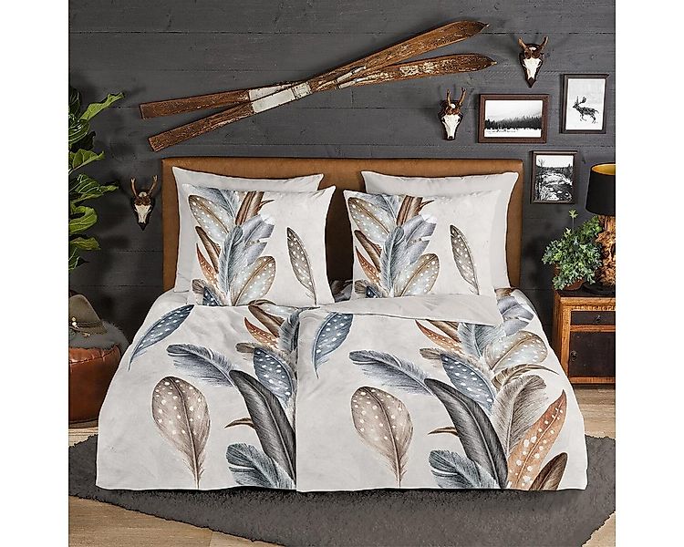 TRAUMSCHLAF Bettwäsche Federn, Flanell, 2 teilig, besonders weich und warm günstig online kaufen