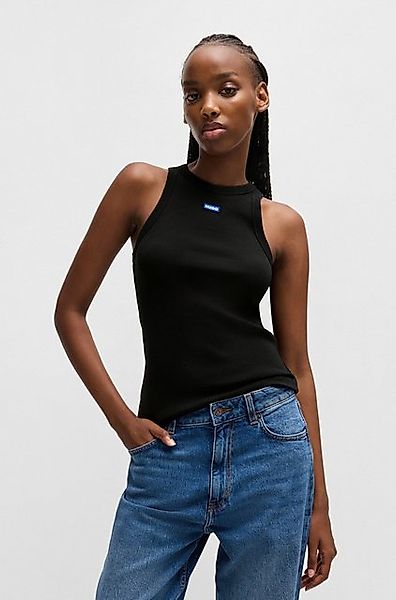 HUGO Blue Tanktop Easy Tank Rippware aus Baumwollmischung mit Elasthan günstig online kaufen