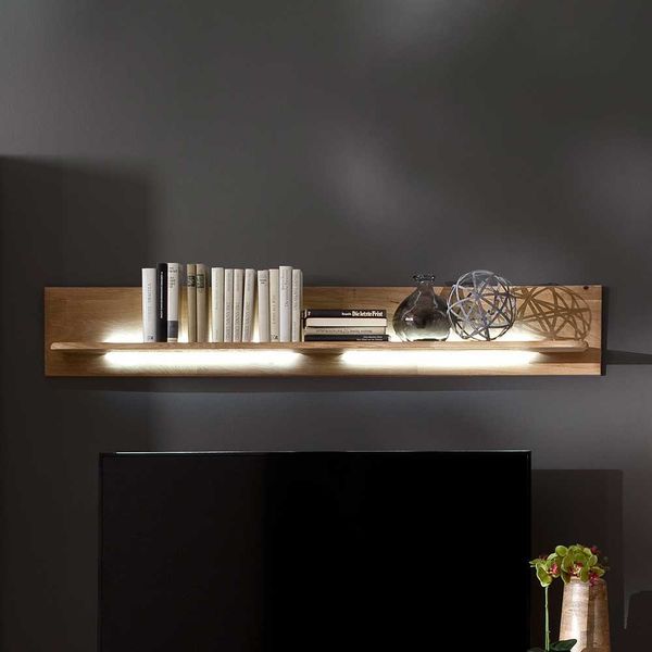 Wandboard massiv in Eiche Bianco 150 cm breit günstig online kaufen