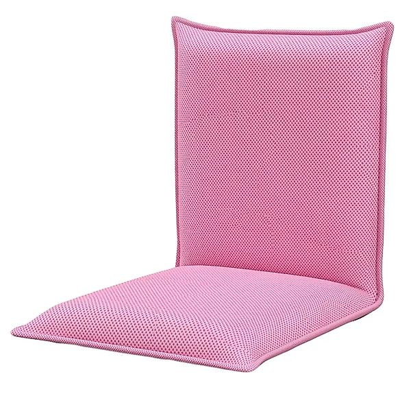 Costway Bodenstuhl 6-Stufig Rückenlehne Gepolstert Rosa günstig online kaufen