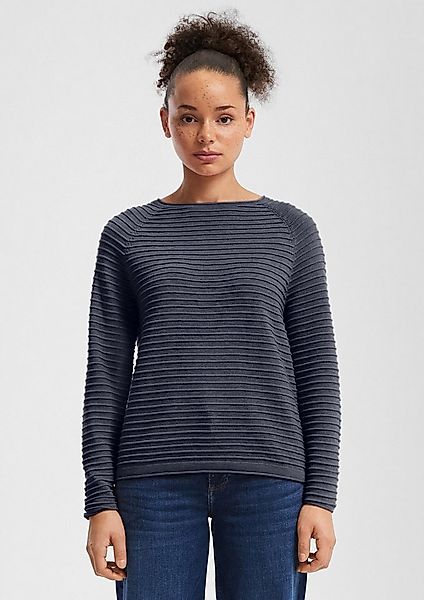 QS Longpullover Strickpullover Pullover aus Viskosemix günstig online kaufen