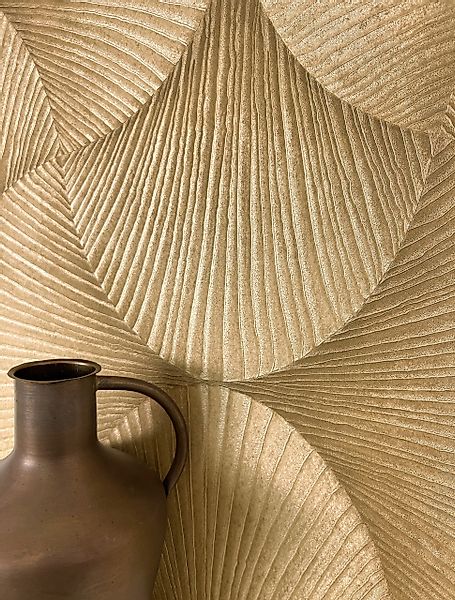 Newroom Vliestapete, Gold Tapete Glamour Muster günstig online kaufen