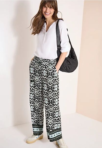 CECIL Wide Leg Hose im Loose Fit mit Print günstig online kaufen