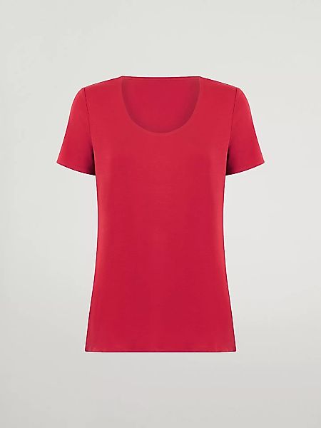 Wolford - Jersey Top Short Sleeves, Frau, lipstick, Größe: M günstig online kaufen