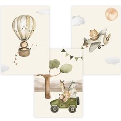 WANDKIND Poster Kinderzimmer Poster 3er Set günstig online kaufen