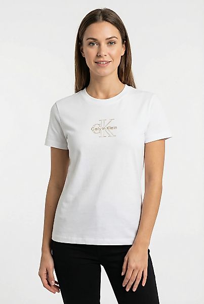 Calvin Klein Jeans T-Shirt "SS CLASSIC FOIL MONOLOGO TEE" Mit Metallic-Logo günstig online kaufen