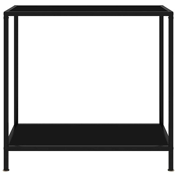 vidaXL Konsolentisch Schwarz 80x35x75 cm Hartglas Modell 1 günstig online kaufen