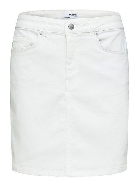 SELECTED Jeans Bleistiftrock Damen White günstig online kaufen