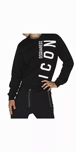 Dsquared2 Rundhalspullover Dsquared2 Be Icon Sweatshirt Schwarz Herren M günstig online kaufen