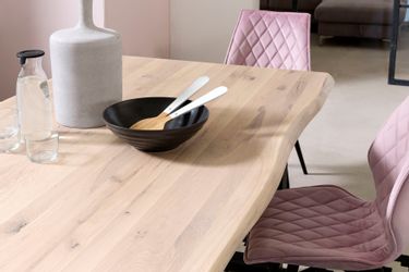 Home affaire Esstisch "Tristan" mit Baumkante günstig online kaufen