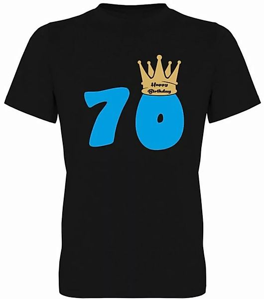 G-graphics T-Shirt 70 – Happy Birthday – mit Krone Herren T-Shirt, mit tren günstig online kaufen