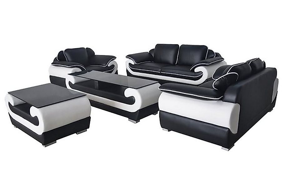 JVmoebel Sofa Sofa Couch Garnitur Sitz Polster Komplett Set 3+2+1 Sofas Des günstig online kaufen